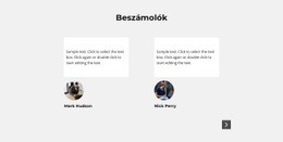 CSS Rácssablon Oszlop A Következőhöz: Csúszka Véleményével