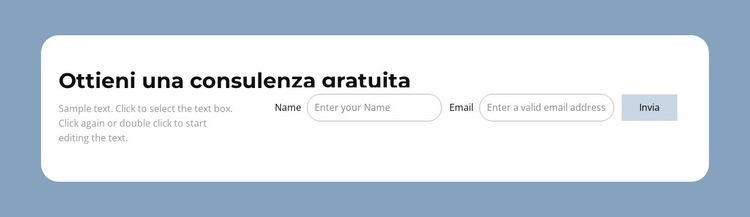 Ottieni una consulenza gratuita Modelli di Website Builder