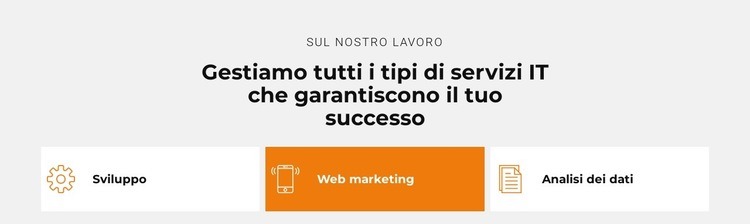 Innovazioni IT in fase di sviluppo Mockup del sito web