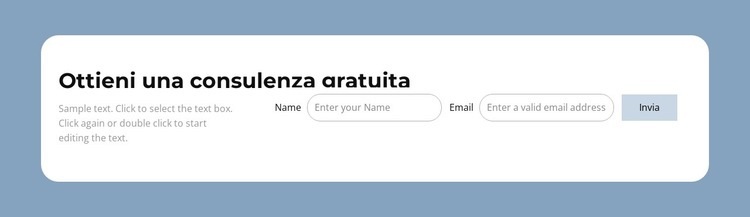 Ottieni una consulenza gratuita Modello HTML5