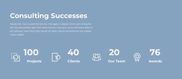 Counter Of Our Work Bootstrap Templates