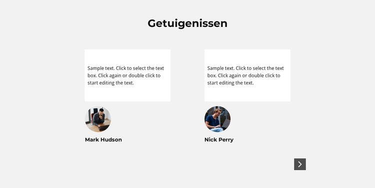 Slider met mening CSS-sjabloon