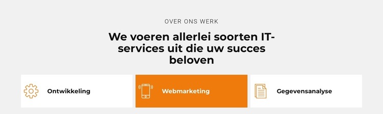 IT-innovaties in ontwikkeling Website sjabloon