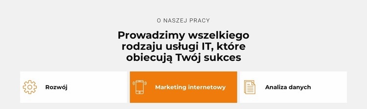 Innowacje IT w rozwoju Makieta strony internetowej