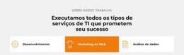 Design De Site Premium Para Inovações De TI Em Desenvolvimento