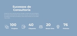 Contador Do Nosso Trabalho Modelo De Layout CSS