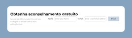 Obtenha Aconselhamento Gratuito - Layout Do Site HTML