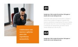 Modelo HTML5 Dois Cursos De Negócios Para Qualquer Dispositivo