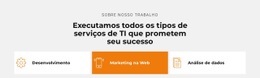 Página De Destino Incrível Para Inovações De TI Em Desenvolvimento