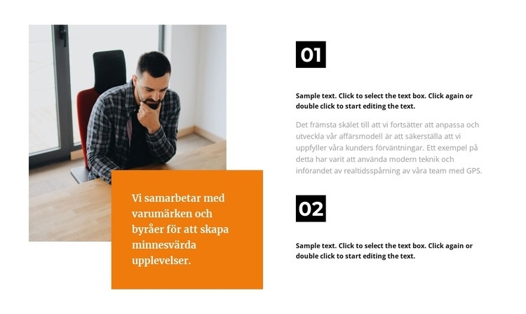 Två företagskurser HTML-mall