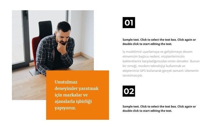 İki işletme kursu Web Sitesi Mockup'ı