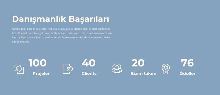 İşimizin sayacı Web Sitesi Oluşturucu Şablonları