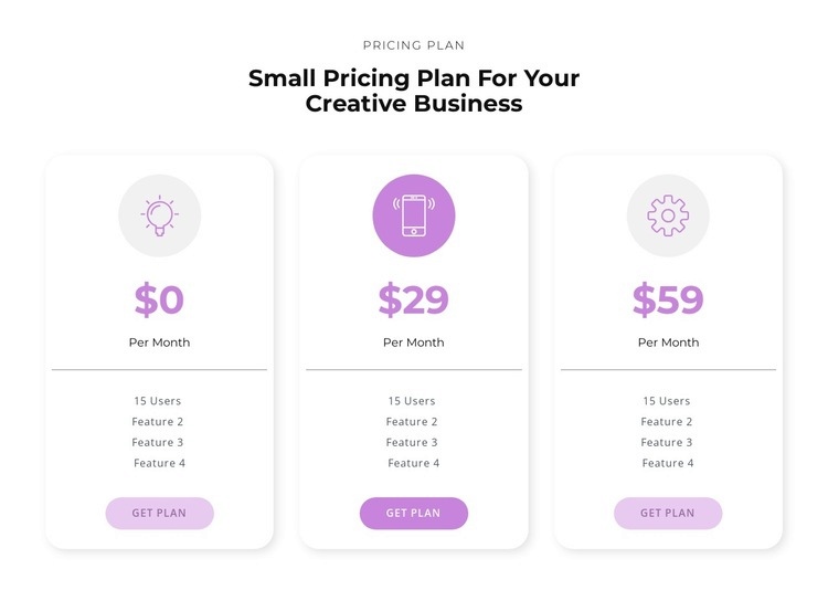 Purchase options Webflow Template Alternative