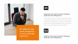 HTML5 Template Two Business Courses For Any Device
