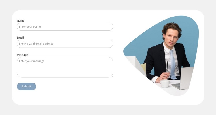 Write to our support HTML5 Template