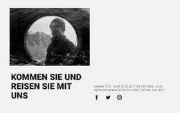 Reisen Sie In Gruppen - Kostenlose Website-Vorlage