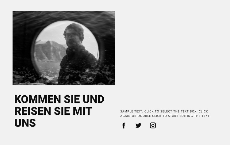 Reisen Sie in Gruppen HTML-Vorlage