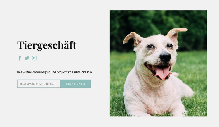 Kaufen Sie alles für Ihren Hund HTML5-Vorlage
