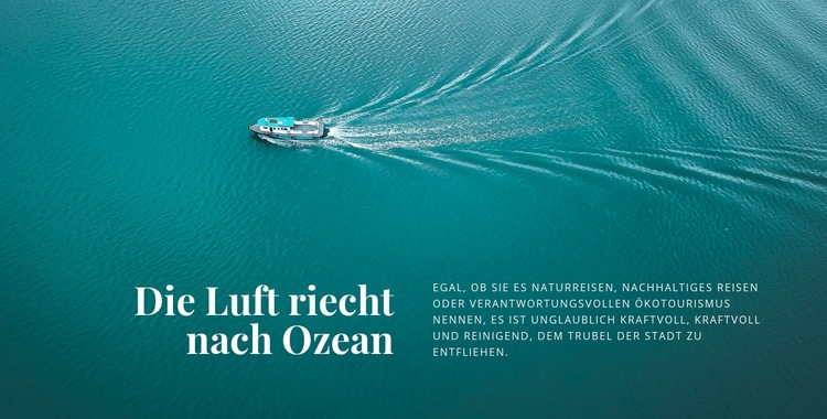 Die Luft riecht nach Ozean Website design