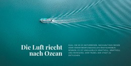 Die Luft Riecht Nach Ozean - Kreatives, Vielseitiges Website-Modell