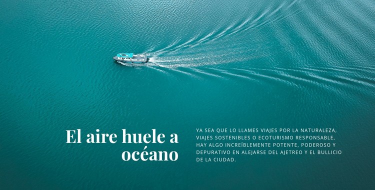 El aire huele a mar Creador de sitios web HTML