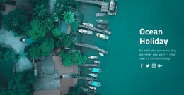 Vacation By The Sea - Customizable Professional Html Code