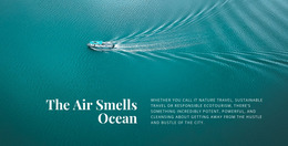 The Air Smells Ocean - HTML Website Builder