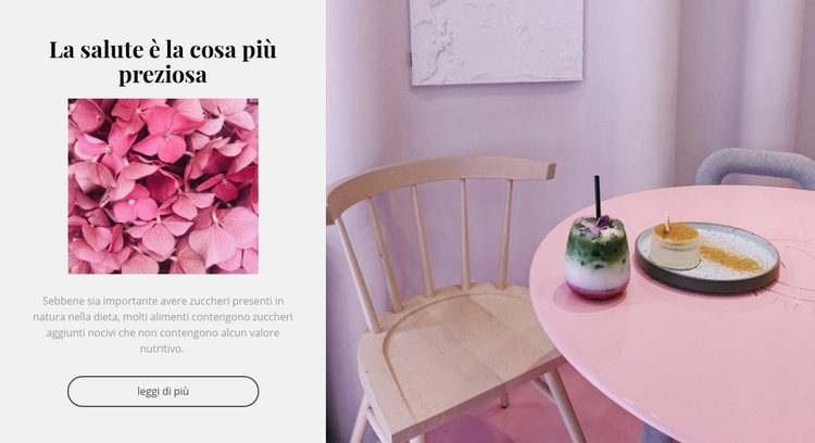 Idee per cibi sani Modelli di Website Builder