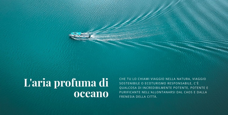 L'aria profuma di oceano Progettazione di siti web