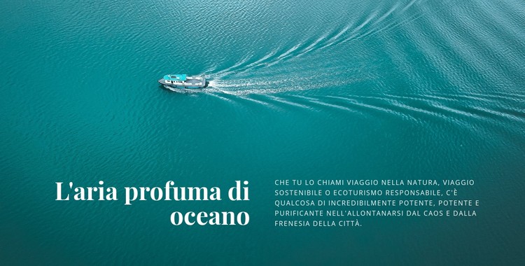 L'aria profuma di oceano Modello CSS