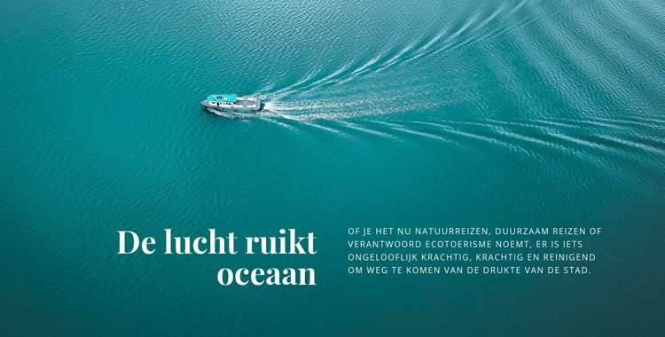 De lucht ruikt oceaan CSS-sjabloon