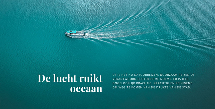 De lucht ruikt oceaan Joomla-sjabloon