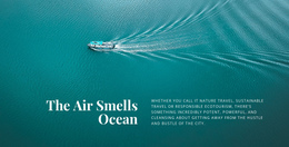 The Air Smells Ocean - Website Design Inspiration