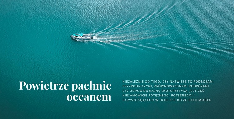 Powietrze pachnie oceanem Wstęp