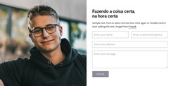 Contate Nossos Especialistas - Modelo De Uma Página