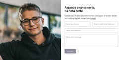 Contate Nossos Especialistas - Modelo De Uma Página Fácil De Usar