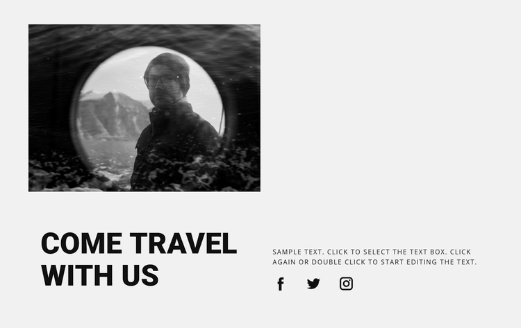 Travel in groups Squarespace Template Alternative