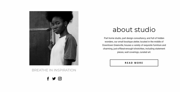 Business promotion Squarespace Template Alternative