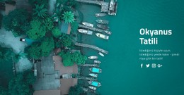 Deniz Kenarında Tatil Için Duyarlı HTML
