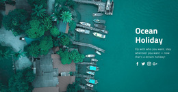 Vacation By The Sea - Creative Multipurpose Web Page Design