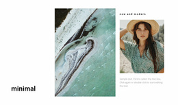 Space Textures In Fashion - Responsive Website Design