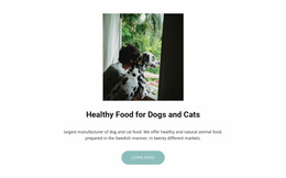Food For Pets - Customizable Professional Homepage Design