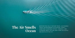 The Air Smells Ocean - Creative Multipurpose Website Mockup