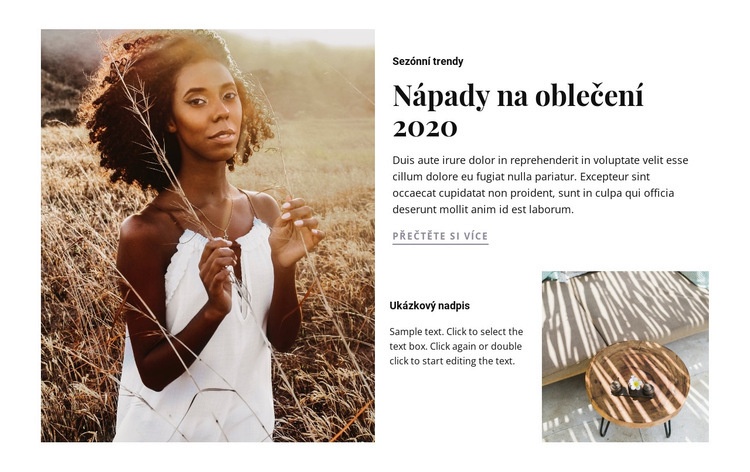 Outfitové nápady Šablona CSS