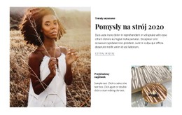 Pomysły Na Strój Darmowy Szablon Strony Internetowej CSS