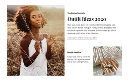 Idéias De Roupas - Modelo De Inicialização