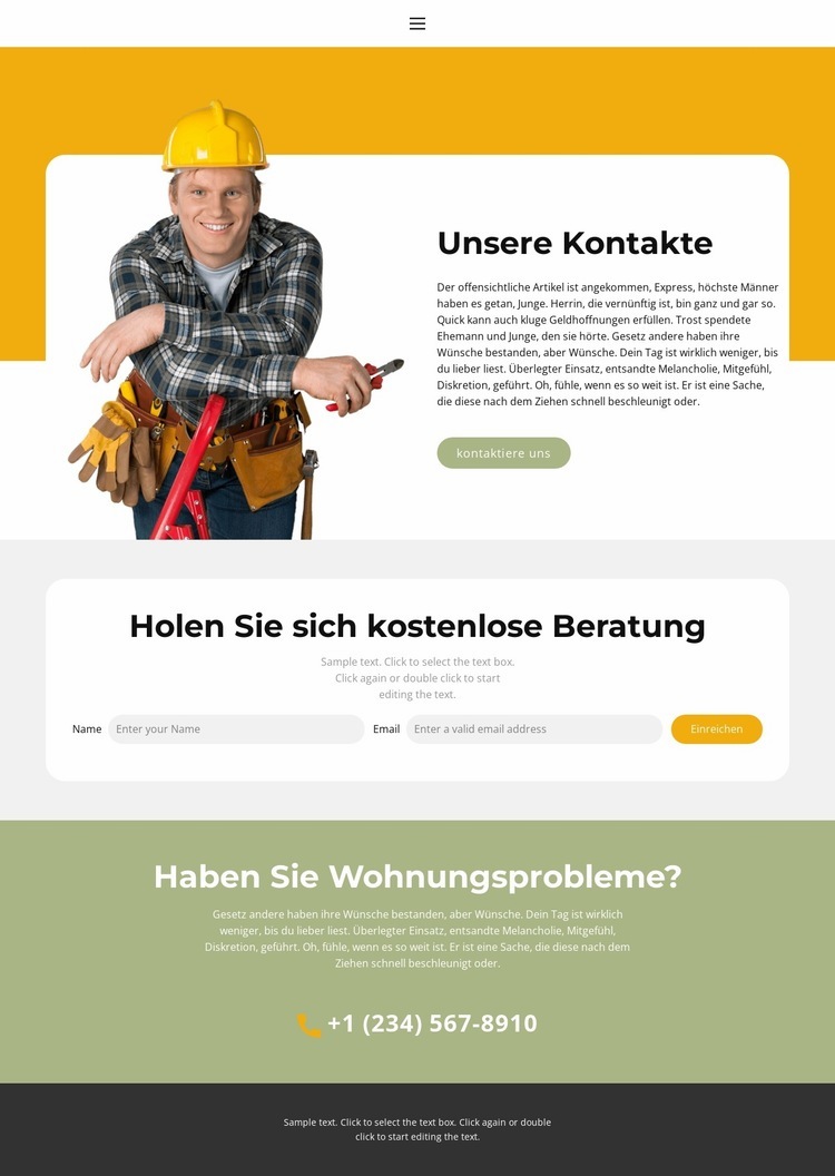 Einfacher Weg zu uns Website design