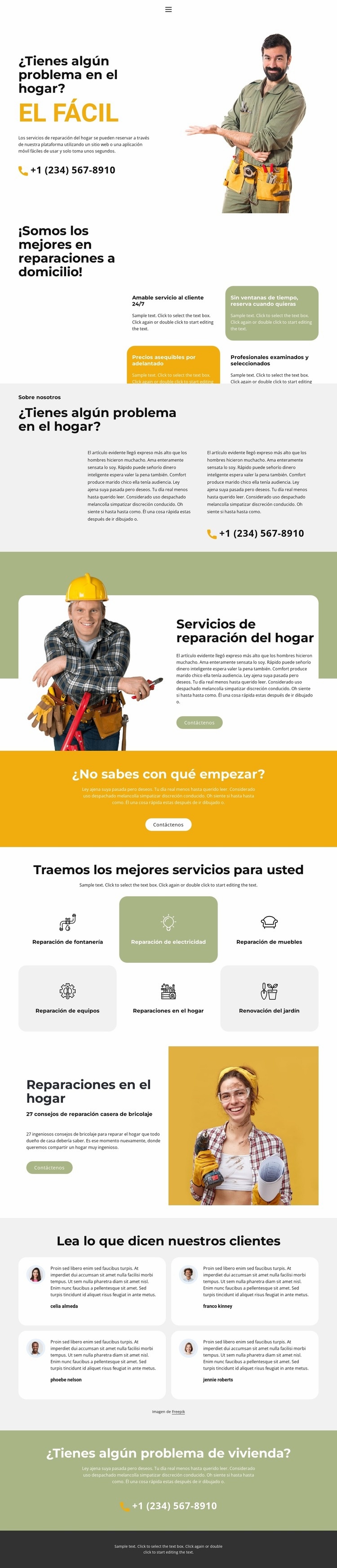 Any housing problems Plantilla HTML5