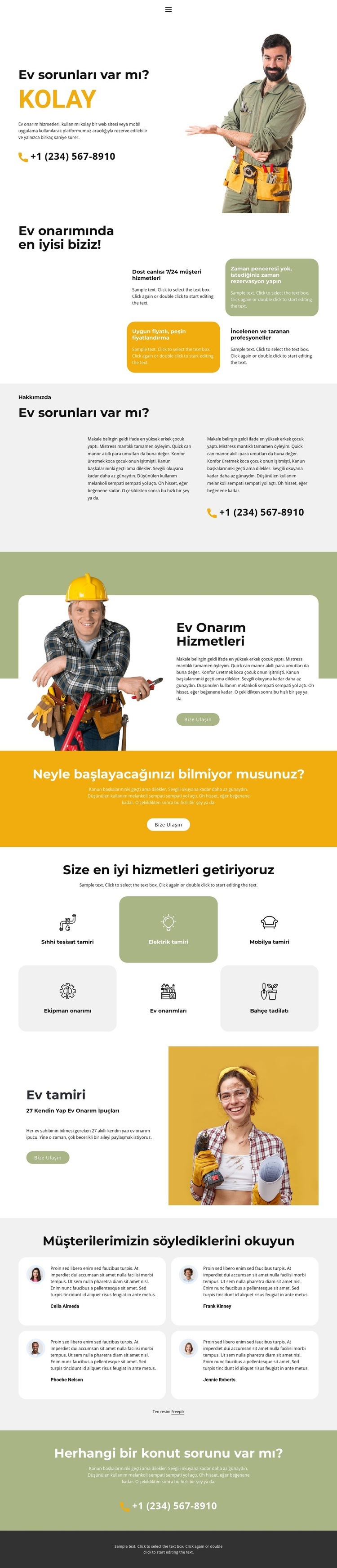 Any housing problems Html Web Sitesi Oluşturucu