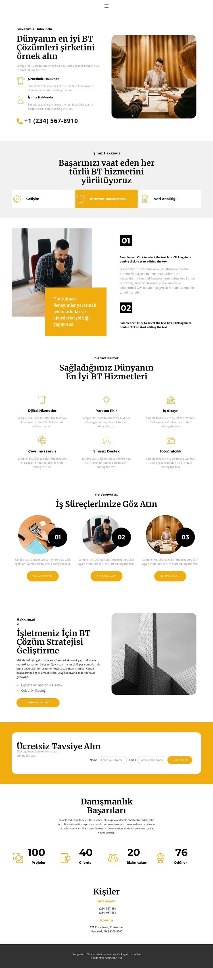 Bize kolay yol Html Web Sitesi Oluşturucu